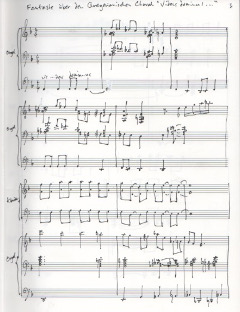 Piece for organ and piano